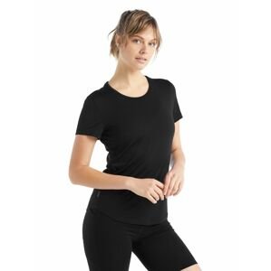 dámské merino triko krátký rukáv ICEBREAKER Wmns Sphere II SS Tee, Black velikost: L