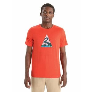 ICEBREAKER Mens Tech Lite II SS Tee Camping Grounds, Vibrant Earth velikost: S