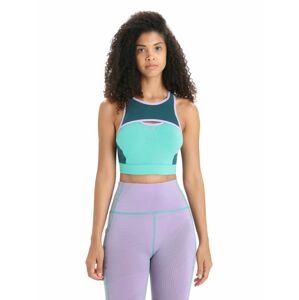 ICEBREAKER Wmns ZoneKnit™ Sport Bra, Fresh/Green Glory velikost: S