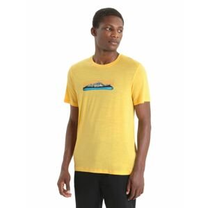 ICEBREAKER Mens Tech Lite II SS Tee Ski Fields, Summer velikost: L