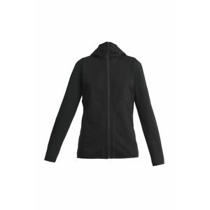 ICEBREAKER Wmns Merino 560 Realfleece Elemental II LS ZH, Black velikost: XS