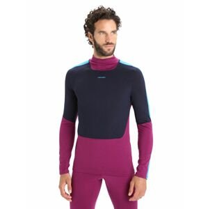 ICEBREAKER Mens 200 Sonebula LS High Neck, Go Berry/Midnight Navy velikost: S