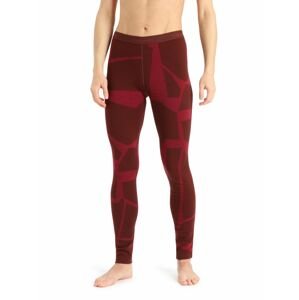 dámské spodky ICEBREAKER Wmns 250 Vertex Leggings Fractured Landscapes, Espresso/Cherry/J velikost: L