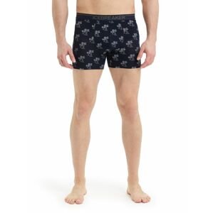 ICEBREAKER Mens Anatomica Boxers, Midnight Navy/Snow/Aop velikost: L