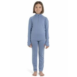 Dětské merino triko dlouhý rukáv, 1/2 zip ICEBREAKER Kids 260 Tech LS Half Zip, Kyanite velikost: 4