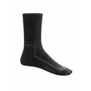 Pánské merino ponožky ICEBREAKER Mens Hike Cool-Lite 3Q Crew, Jet Heather/Monsoon velikost: 44,5-46,5 (L)