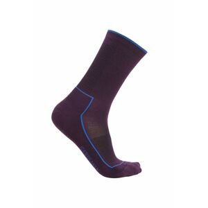Pánské merino ponožky ICEBREAKER Mens Hike Cool-Lite 3Q Crew, Nightshade/Lazurite velikost: 39-41,5 (S)