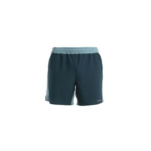 Pánské merino kraťasy ICEBREAKER Mens Merino 125 ZoneKnit™ Speed 6" Shorts, Fathom Green/Cloud Ray/Cb velikost: XL