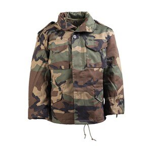 MIL-TEC® Bunda dětská US M65 s vložkou WOODLAND Barva: US WOODLAND, Velikost: M