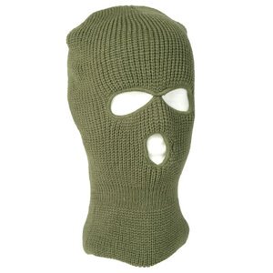 MIL-TEC® Kukla BALACLAVA pletená se 3 otvory ZELENÁ Barva: Zelená