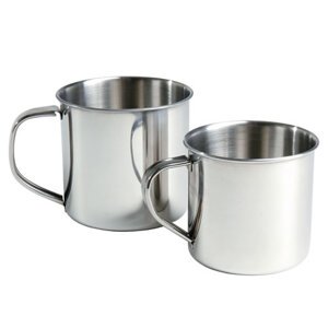 MIL-TEC® Hrnek STAINLESS STEEL obsah 300ml Barva: STŘÍBRNÁ