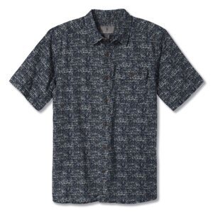 Pánská košile krátký rukáv ROYAL ROBBINS Mens Cool Mesh Eco Print S/S, Eclipse velikost: M