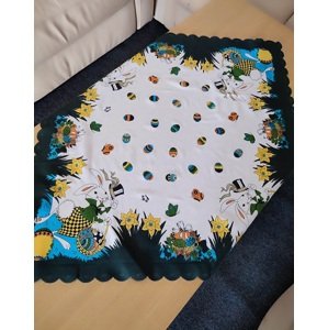 Top textil Velikonoční ubrus Vajíčka, 80x80cm, zelený