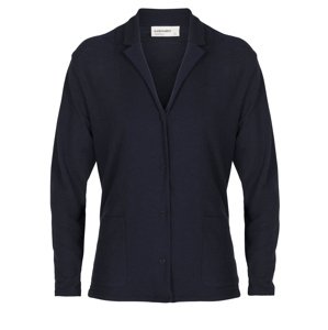 dámská merino bunda ICEBREAKER Wmns 180 Pique Jacket, Midnight Navy (vzorek) velikost: M