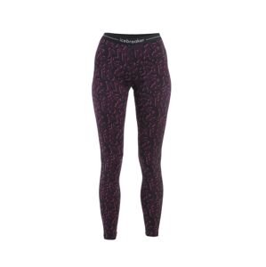 ICEBREAKER Wmns Merino 200 Oasis Leggings Macro Camo, Tempo/Black/Nightshad/Aop (vzorek) velikost: S